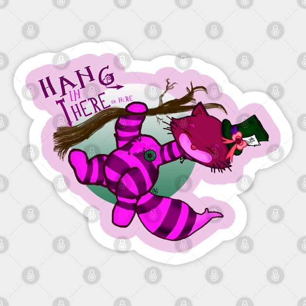 Hang in There..or Here Sticker by GnarllyMama